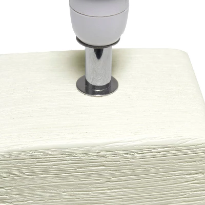 Petite Faux Stone Table Lamp With Fabric Shade - Simple Designs 5 Petite Faux Stone Table Lamp With Fabric Shade - Simple Designs - Image 5