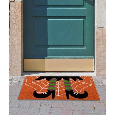Juvale Halloween Coir Doormat, Spooky Witch Legs, PVC Anti-Slip (17 X 30 In) 1 Juvale Halloween Coir Doormat, Spooky Witch Legs, PVC Anti-Slip (17 X 30 In)