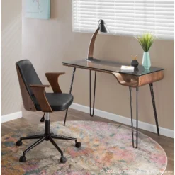 23" Noah Desk Lamp Wood/Black - LumiSource -Home Decor Shop GUEST cd77131f 3168 4127 a3d6 35a1f7469080