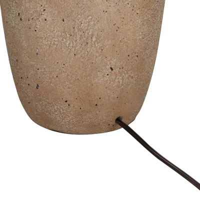 Regency Hill Rustic Farmhouse Table Lamps 25 1/2" High Set Of 2 Beige Oatmeal Fabric Drum Shades For Living Room Bedroom House 6 Regency Hill Rustic Farmhouse Table Lamps 25 1/2" High Set Of 2 Beige Oatmeal Fabric Drum Shades For Living Room Bedroom House - Image 6