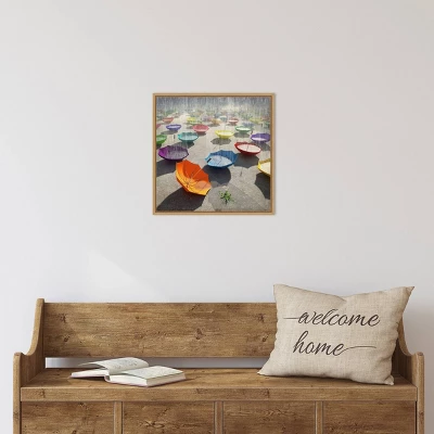 16" X 16" Downpour By Cynthia Decker Framed Canvas Wall Art - Amanti Art 4 16" X 16" Downpour By Cynthia Decker Framed Canvas Wall Art - Amanti Art - Image 4