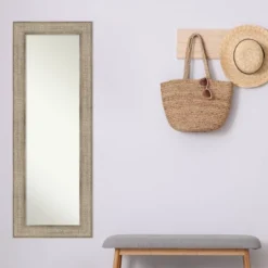 20" X 54" Non-Beveled Trellis Silver Wood On The Door Mirror - Amanti Art 15 20" X 54" Non-Beveled Trellis Silver Wood On The Door Mirror - Amanti Art -Home Decor Shop GUEST d288dba4 5253 4950 89a0 0925336fc7df