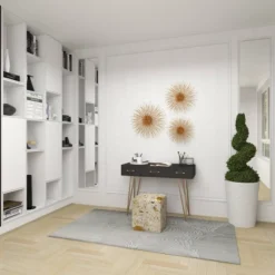 Set Of 3 Metal Starburst Wall Decors With Orb Detailing - Olivia & May 24 Set Of 3 Metal Starburst Wall Decors With Orb Detailing - Olivia & May -Home Decor Shop GUEST d2cfade7 58b7 4a7d 95a5 e3c0402ecfad