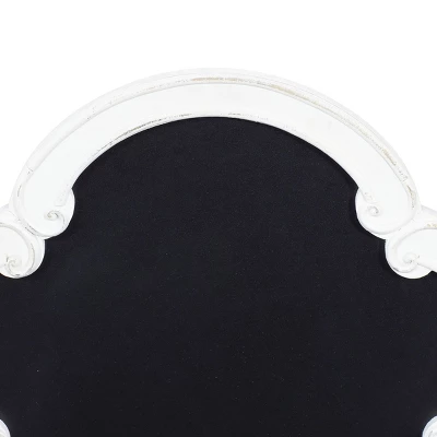 Wood Sign Arched Wall Decor With Chalkboard White - Olivia & May 3 Wood Sign Arched Wall Decor With Chalkboard White - Olivia & May - Image 3