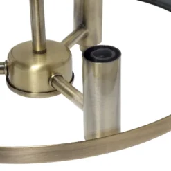 3-Light 13" Industrial Farmhouse Glass/Metallic Accented Semi-flushmount Ceiling Light - Lalia Home -Home Decor Shop GUEST d44ceb98 05a4 41e1 8371 6aac0b861087