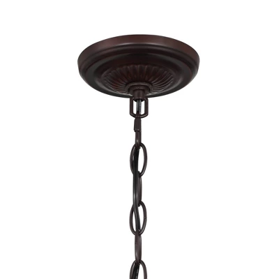 Robert Louis Tiffany Bronze Pendant Chandelier 20" Wide Rustic Peacock Stained Art Glass 3-Light Fixture For Dining Room House Kitchen Island Entryway 5 Robert Louis Tiffany Bronze Pendant Chandelier 20" Wide Rustic Peacock Stained Art Glass 3-Light Fixture For Dining Room House Kitchen Island Entryway - Image 5