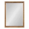 18" X 24" Hogan Wood Framed Decorative Wall Mirror Rustic Brown - Kate & Laurel All Things Decor