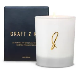 Craft & Kin White Frosted Scented Soy Candles 14 Craft & Kin White Frosted Scented Soy Candles -Home Decor Shop GUEST d8c914e1 8aca 459c 9294 02848fe1b854