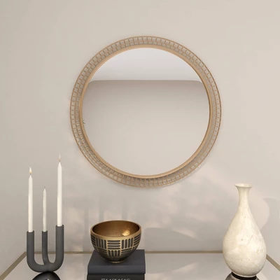 Contemporary Metal Wall Mirror Gold - Olivia & May 11 Contemporary Metal Wall Mirror Gold - Olivia & May - Image 11