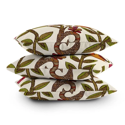 16"x16" Valentina Ramos In The Garden Square Throw Pillow Pink - Deny Designs 3 16"x16" Valentina Ramos In The Garden Square Throw Pillow Pink - Deny Designs - Image 3