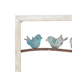 Metal Bird Wall Decor White - Olivia & May -Home Decor Shop GUEST db486046 09d9 4eff 9bae 4dacb9860cc8
