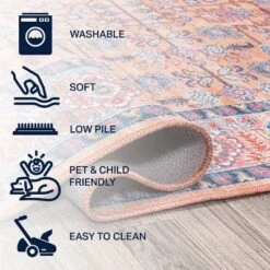 Kemer All-Over Persian Washable Area Rug - JONATHAN Y -Home Decor Shop GUEST dd2ffbf4 6941 4960 976b 4a67ebe32744