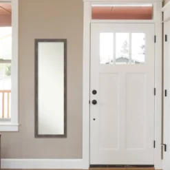 17" X 51" Pinstripe Wood Framed Full Length On The Door Mirror Lead Gray - Amanti Art 13 17" X 51" Pinstripe Wood Framed Full Length On The Door Mirror Lead Gray - Amanti Art -Home Decor Shop GUEST dd40a1ca ea0c 447e a731 8c60b91c0d66