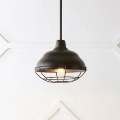 Light Levi Industrial Farmhouse Iron Linear LED Pendant Oil Rubbed Bronze - JONATHAN Y 12 Light Levi Industrial Farmhouse Iron Linear LED Pendant Oil Rubbed Bronze - JONATHAN Y -Home Decor Shop GUEST dd820585 a2c3 40b6 8658 3ba3bcf7c651
