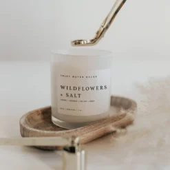 Sweet Water Decor Widlflowers And Salt 11oz White Jar Soy Candle -Home Decor Shop GUEST dd9bcd64 a6dc 4829 a308 98de2934b54d