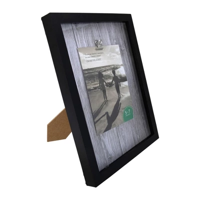 Northlight 12.5" Classical Rectangular 5" X 7" Photo Picture Frame With Clip - Black And White 2 Northlight 12.5" Classical Rectangular 5" X 7" Photo Picture Frame With Clip - Black And White - Image 2