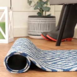 2'x3' ColorStar Greek Grid Door Mat Navy - Bungalow Flooring -Home Decor Shop GUEST e40bb820 bb6a 4383 980e a24504dc20bb