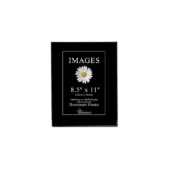 Lawrence Frames Image Collection 8.5" X 11" Plastic Black Picture Frame 6/Pack 350081