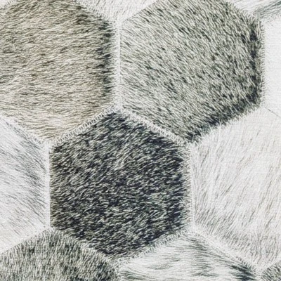 Marcel Geometric Block Animal Print Area Rug White/Gray - Captiv8e Designs 6 Marcel Geometric Block Animal Print Area Rug White/Gray - Captiv8e Designs - Image 6