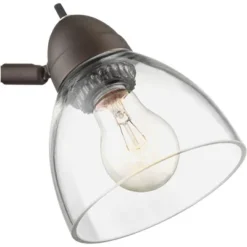 360 Lighting Riley Rustic Farmhouse Torchiere Floor Lamp With Side Lights 72" Tall Painted Bronze Metal Clear Glass Shade For Living Room Reading Home -Home Decor Shop GUEST e865ab9f 9089 471b 9cb8 8e672757459e