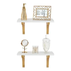 18" Corblynd Traditional Wood Wall Shelf White - Kate & Laurel All Things Decor 11 18" Corblynd Traditional Wood Wall Shelf White - Kate & Laurel All Things Decor -Home Decor Shop GUEST ea6a2b72 1efe 4033 8bb8 f8258391e26f