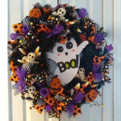 Northlight 24" Black Colorado Spruce Artificial Halloween Wreath, 24-Inch, Unlit -Home Decor Shop GUEST eb2e5b1f 77f9 4518 9652 f7b357eb43ad