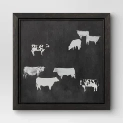 (Set Of 2) 12" X 12" Cow Collection II Framed Wall Canvases - Threshold™ 7 (Set Of 2) 12" X 12" Cow Collection II Framed Wall Canvases - Threshold™ -Home Decor Shop GUEST eba1d89c 78cc 4c5b 8c67 3a03cc2b6c22