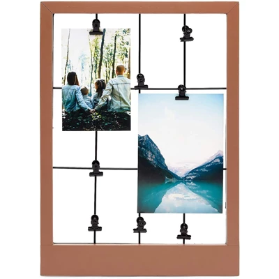 Farmlyn Creek Wall Mounted Brown Picture Frame Wood Photo Frame With Clips (15.7 X 11.4 X 0.59 In) 1 Farmlyn Creek Wall Mounted Brown Picture Frame Wood Photo Frame With Clips (15.7 X 11.4 X 0.59 In)