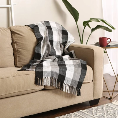 50"x60" Check Throw Blanket - Design Imports 2 50"x60" Check Throw Blanket - Design Imports - Image 2