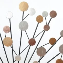 LuxenHome Silver, Black, And Gold Iron Metal Round Abstract Wall Decor 10 LuxenHome Silver, Black, And Gold Iron Metal Round Abstract Wall Decor -Home Decor Shop GUEST ed07b5a0 c30f 467d 943b e65c14f3d7c1