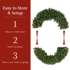 Best Choice Products 48in Artificial Pre-Lit Fir Christmas Wreath Decor W/ Red Bow, 250 LED Lights, 714 Tips, Plug-In -Home Decor Shop GUEST ee202478 405d 4d0f a1b8 b8b2d119819f