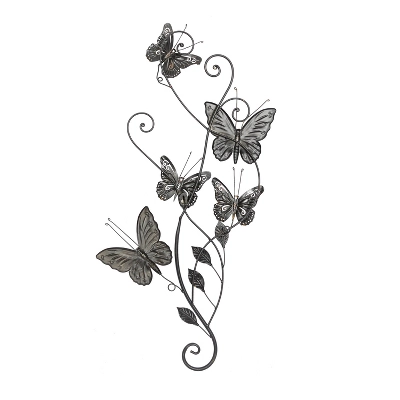 29" X 15" Iron Eclectic Butterfly Wall Décor - Olivia & May 4 29" X 15" Iron Eclectic Butterfly Wall Décor - Olivia & May - Image 4