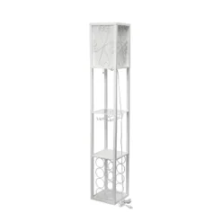 Etagere Storage Shelf Floor Lamp With Linen Shade White - Simple Designs 19 Etagere Storage Shelf Floor Lamp With Linen Shade White - Simple Designs -Home Decor Shop GUEST eff8aa2d 34b7 495a 83f0 a9766ec38f19