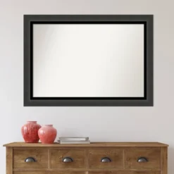 41" X 29" Non-Beveled Tuxedo Black Wall Mirror - Amanti Art -Home Decor Shop GUEST f05776e5 5bb7 4298 9900 68ee31bb124c
