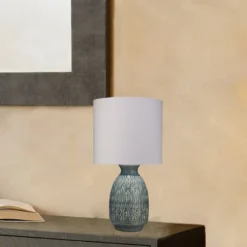 Frieze Ceramic Table Lamp With Drum Shade Cream - Splendor Home -Home Decor Shop GUEST f1963f61 98d6 43fc 9b80 b5b3ada1b948