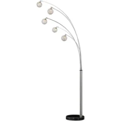Possini Euro Design Allegra Mid Century Modern Arc Floor Lamp 88" Tall Chrome 5 Light Crystal Ball Shades For Living Room Reading Bedroom Office House 12 Possini Euro Design Allegra Mid Century Modern Arc Floor Lamp 88" Tall Chrome 5 Light Crystal Ball Shades For Living Room Reading Bedroom Office House -Home Decor Shop GUEST f26c6075 402d 4f59 ac24 31fc9d720728