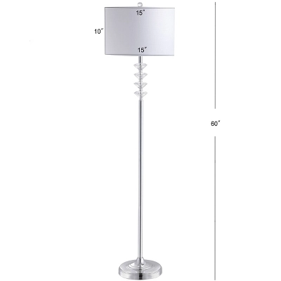 60.5" Crystal/Metal Mia Floor Lamp (Includes LED Light Bulb) Clear - JONATHAN Y 3 60.5" Crystal/Metal Mia Floor Lamp (Includes LED Light Bulb) Clear - JONATHAN Y - Image 3