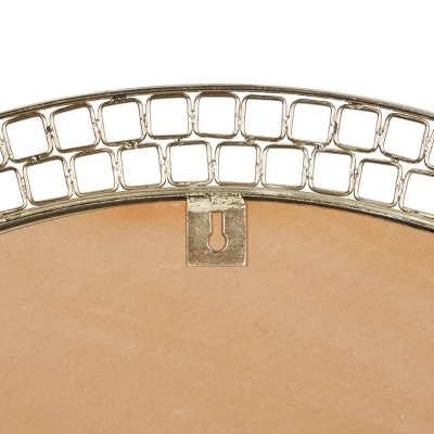 Contemporary Metal Wall Mirror Gold - Olivia & May 2 Contemporary Metal Wall Mirror Gold - Olivia & May - Image 2