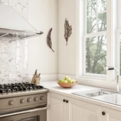 Wall Decor-Set Of Two Metal Feather Hanging Wall Art Laser Cut Contemporary Nature Sculpture For Living Room, Bedroom, Kitchen By Hastings Home 8 Wall Decor-Set Of Two Metal Feather Hanging Wall Art Laser Cut Contemporary Nature Sculpture For Living Room, Bedroom, Kitchen By Hastings Home -Home Decor Shop GUEST f6a14975 fb6e 4283 96c7 3c4c0e945b4f