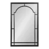 20" X 32" Lyla Metal Framed Arch Decorative Wall Mirror Black - Kate & Laurel All Things Decor