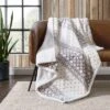 50"x60" Fair Isle Peak Reversible Throw Blanket Beige - Eddie Bauer