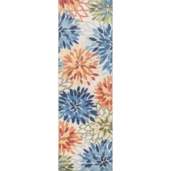 NuLOOM Rosana Floral Machine Washable Indoor/Outdoor Area Rug -Home Decor Shop GUEST f7016a4d 3184 48d3 9a88 095d97bbe701