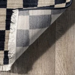 Dominique Abstract Checkered Fringe Area Rug -Home Decor Shop GUEST f7435fbd e37b 4803 bc8a 28be1781f096