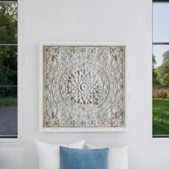 Metal Scroll Wall Decor With Embossed Details - Olivia & May -Home Decor Shop GUEST f82ca484 a5d0 4e67 8d36 99ec6de0d6f6