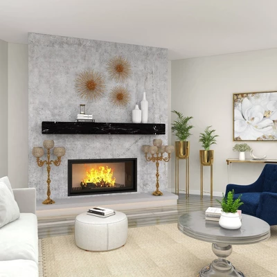 Set Of 3 Metal Starburst Wall Decors With Orb Detailing - Olivia & May 7 Set Of 3 Metal Starburst Wall Decors With Orb Detailing - Olivia & May - Image 7