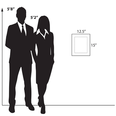 Azar Displays Floating Acrylic Wall Frame With Silver Stand Off Caps: 8.5" X 11" Graphic Size, Overall Frame Size: 12.5" X 15" 9 Azar Displays Floating Acrylic Wall Frame With Silver Stand Off Caps: 8.5" X 11" Graphic Size, Overall Frame Size: 12.5" X 15" - Image 9