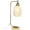 Industrial Mesh Desk Lamp Gold - Lalia Home
