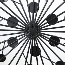 LuxenHome Silver, Black, And Gold Iron Metal Round Abstract Wall Decor 12 LuxenHome Silver, Black, And Gold Iron Metal Round Abstract Wall Decor -Home Decor Shop GUEST fd28111f 53fa 4779 865a d572da9e8a6b