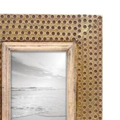 4 X 6 Inch Decorative Distressed Hammered Brass Metal Picture Frame - Foreside Home & Garden -Home Decor Shop GUEST fd50a74b c389 4371 ad85 be499139af15
