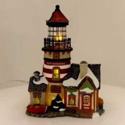 Department 56 House 8.0" West Haberdine Lighthouse New England Village - Decorative Figurines -Home Decor Shop GUEST fd5c3567 8392 4a72 a072 3e66002e4034